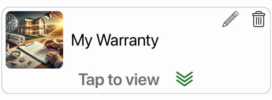 My Warranty defect tracking tool
