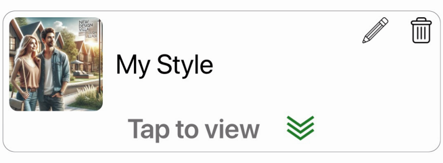 My Style organized inspiration by room